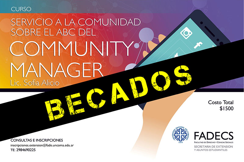 CURSO DE SERVICIO A LA COMUNIDAD SOBRE EL ABC DEL COMMUNITY MANAGER